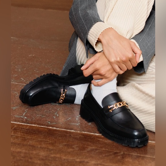 NEW Other Stories Black Leather Loafers • NWT - Picture 15 of 15